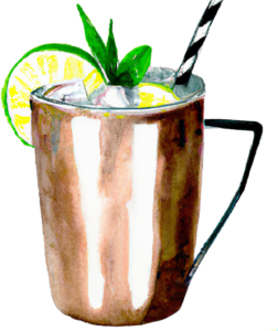 Moscow Mule - Vodka-Cocktail im Kupferbecher